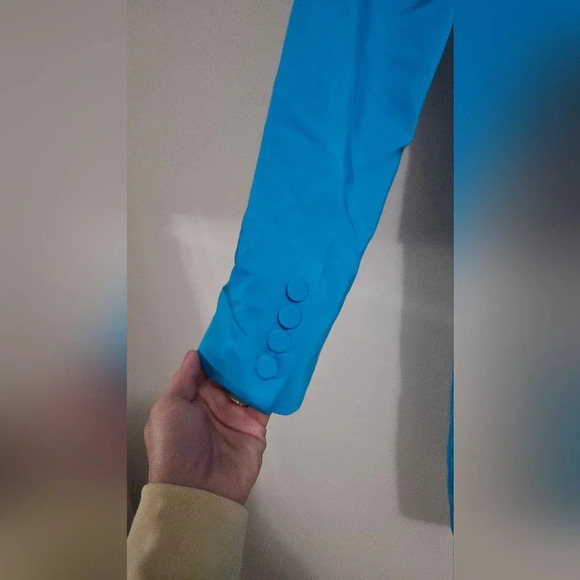 7 For all mankind blue tuxedo long blazer. Size medium NWT - Picture 5 of 10